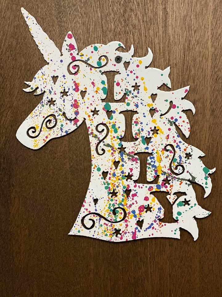 Unicorn Custom Name – Hersey Customs Inc.