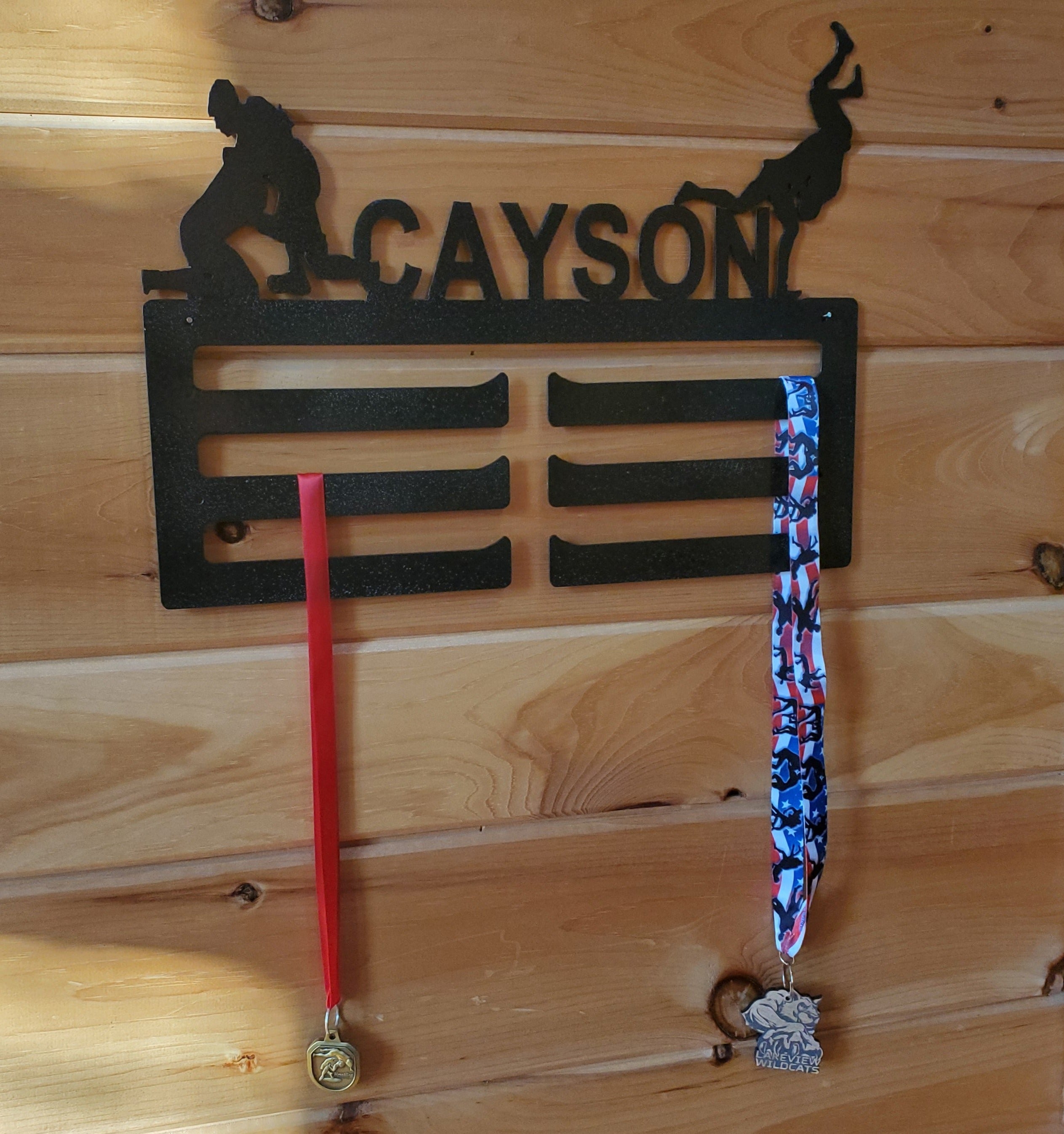 Wrestling Medal Display