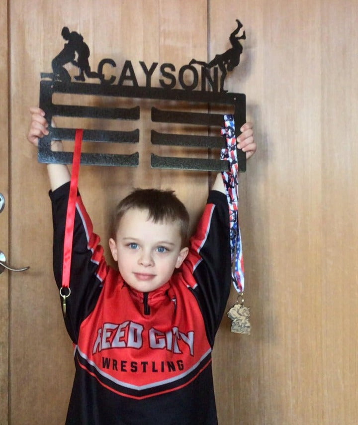 Wrestling Medal Display