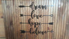 Arrow Text Dream, Hope, Love, Believe - Hersey Customs Inc.
